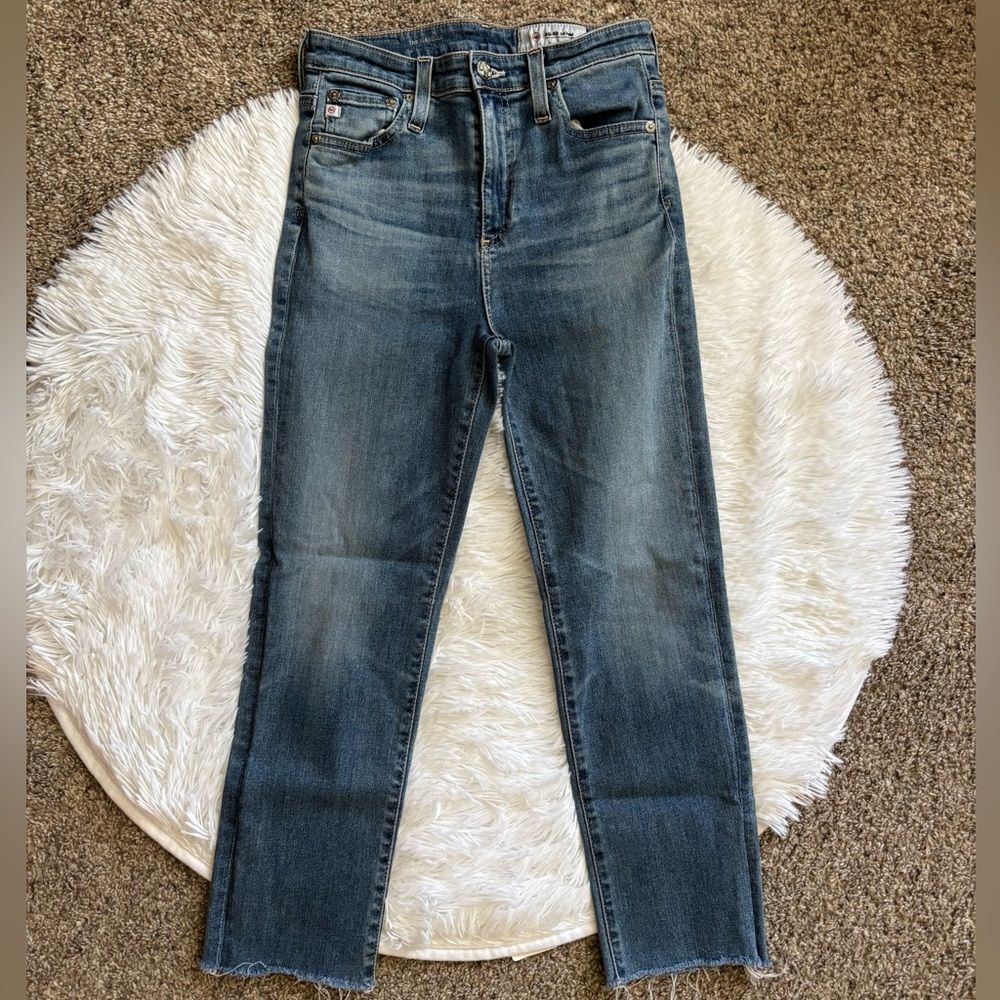 AG Adriano Goldschmied Jeans‎ The Stilt Crop Cigarette Crop Womens Size 25